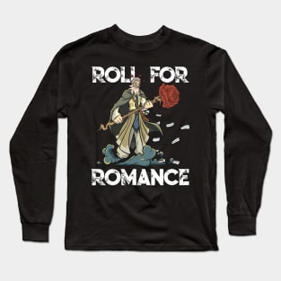 Roleplaying RPG Valentines Day TableTop D20 Dice Wizard Gift Long Sleeve T-Shirt